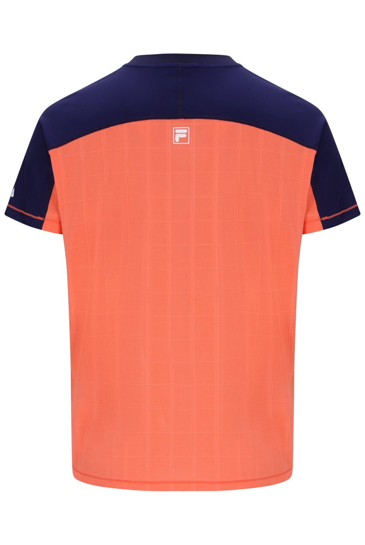 Neon Orange Men’s Henry Neck Tennis T-Shirt - Orange