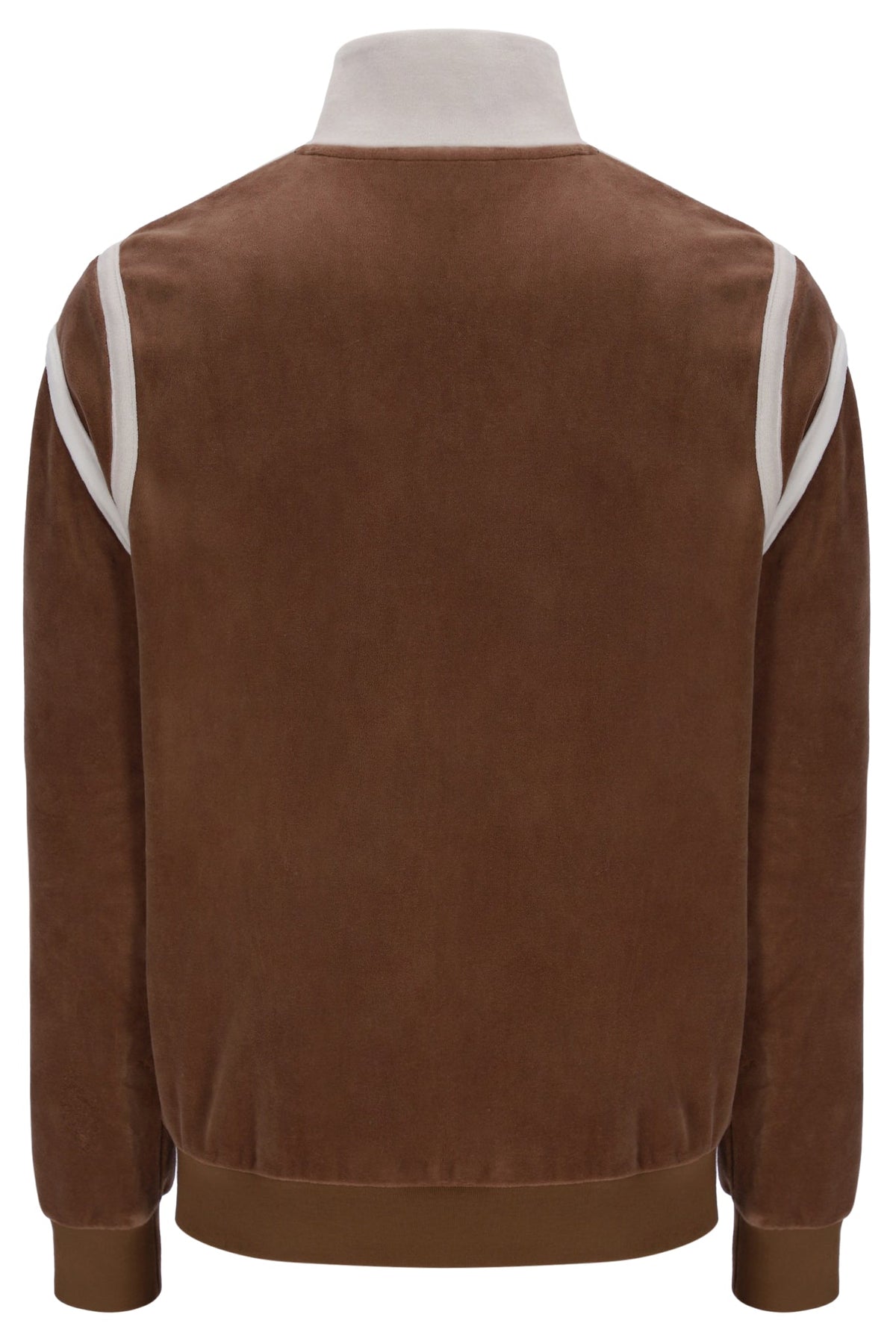 Cappuccino Gabriele Contrast Panel Track Top - Capuchino