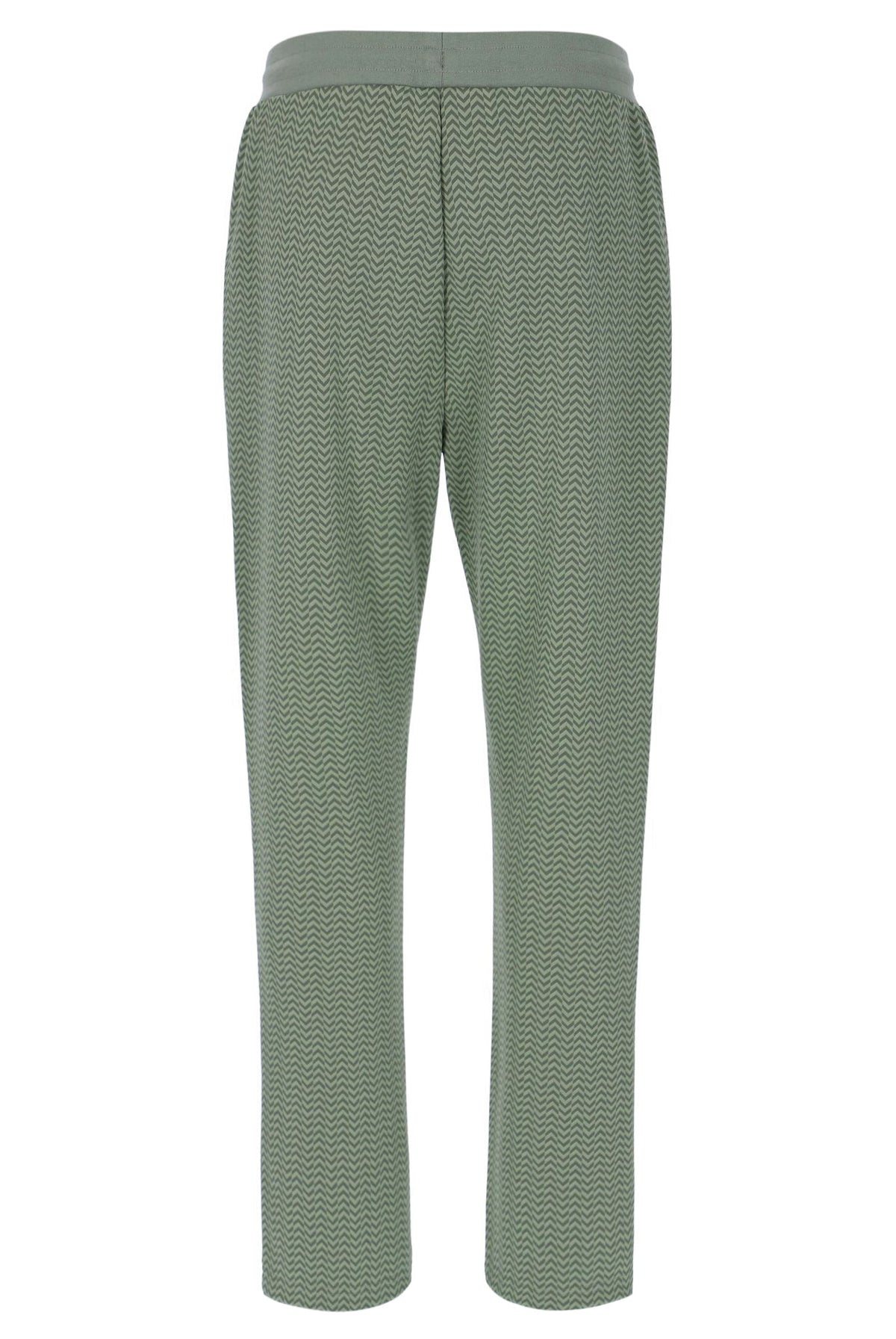 Sea Foam Edward Herringbone Pant - Khaki Green