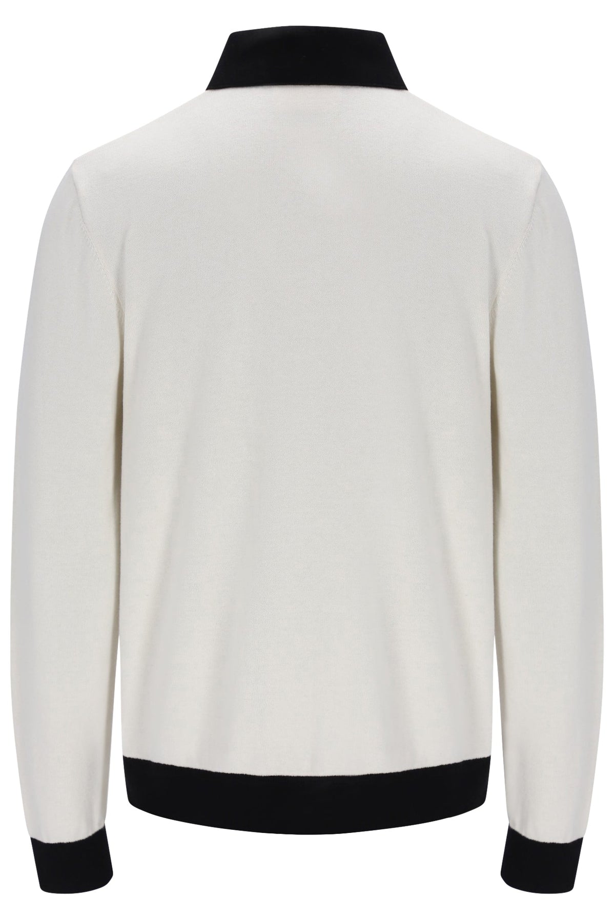 Gardenia Francis Knitted Long Sleeve Polo - Gardenia