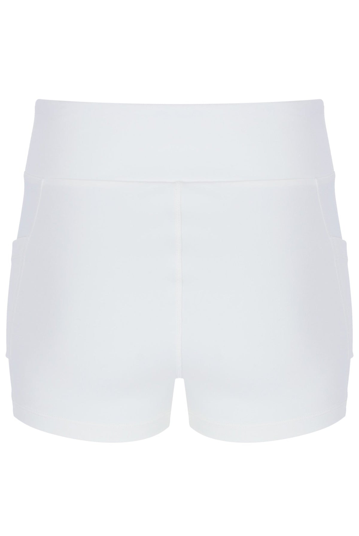 Off White Women’s Mesh Jersey Dress with Inner Shorts - Off White