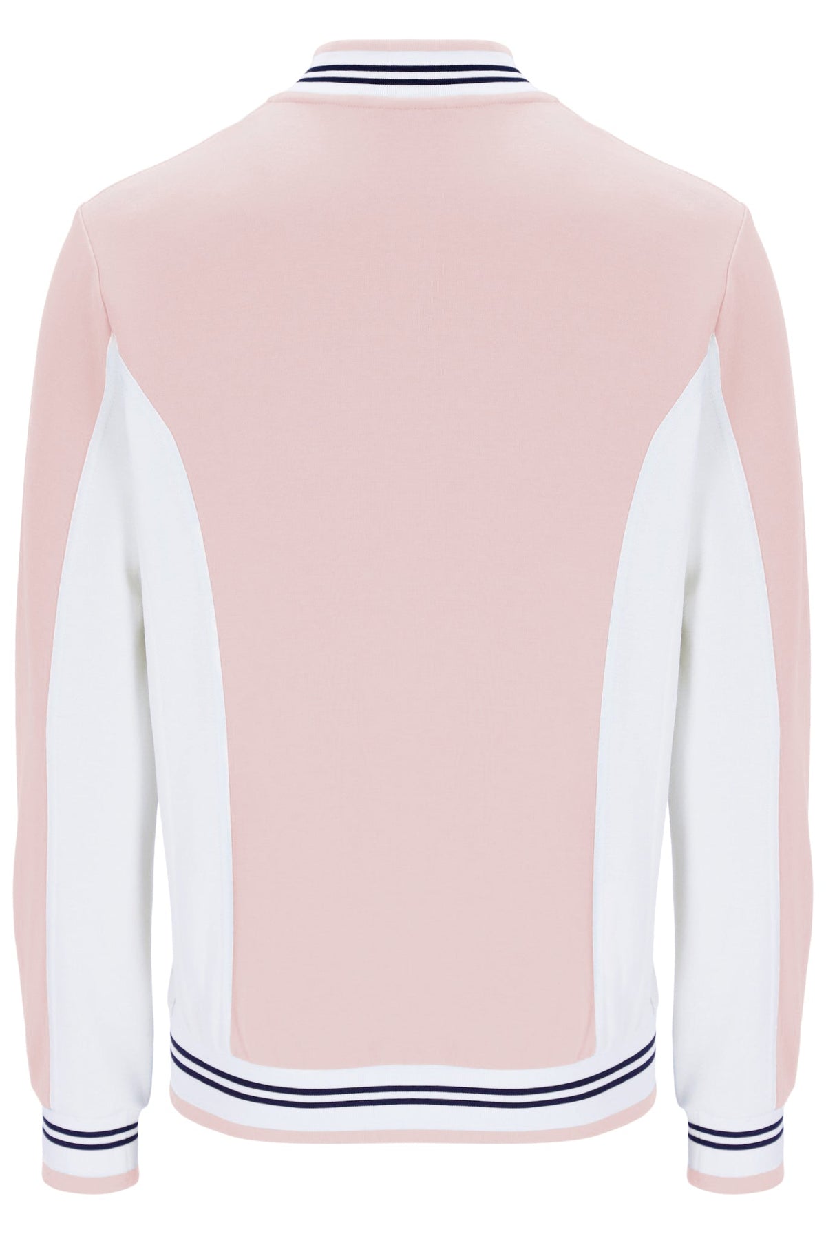 Pale Pink Settanta Baseball Track Top - Light Baby Pink