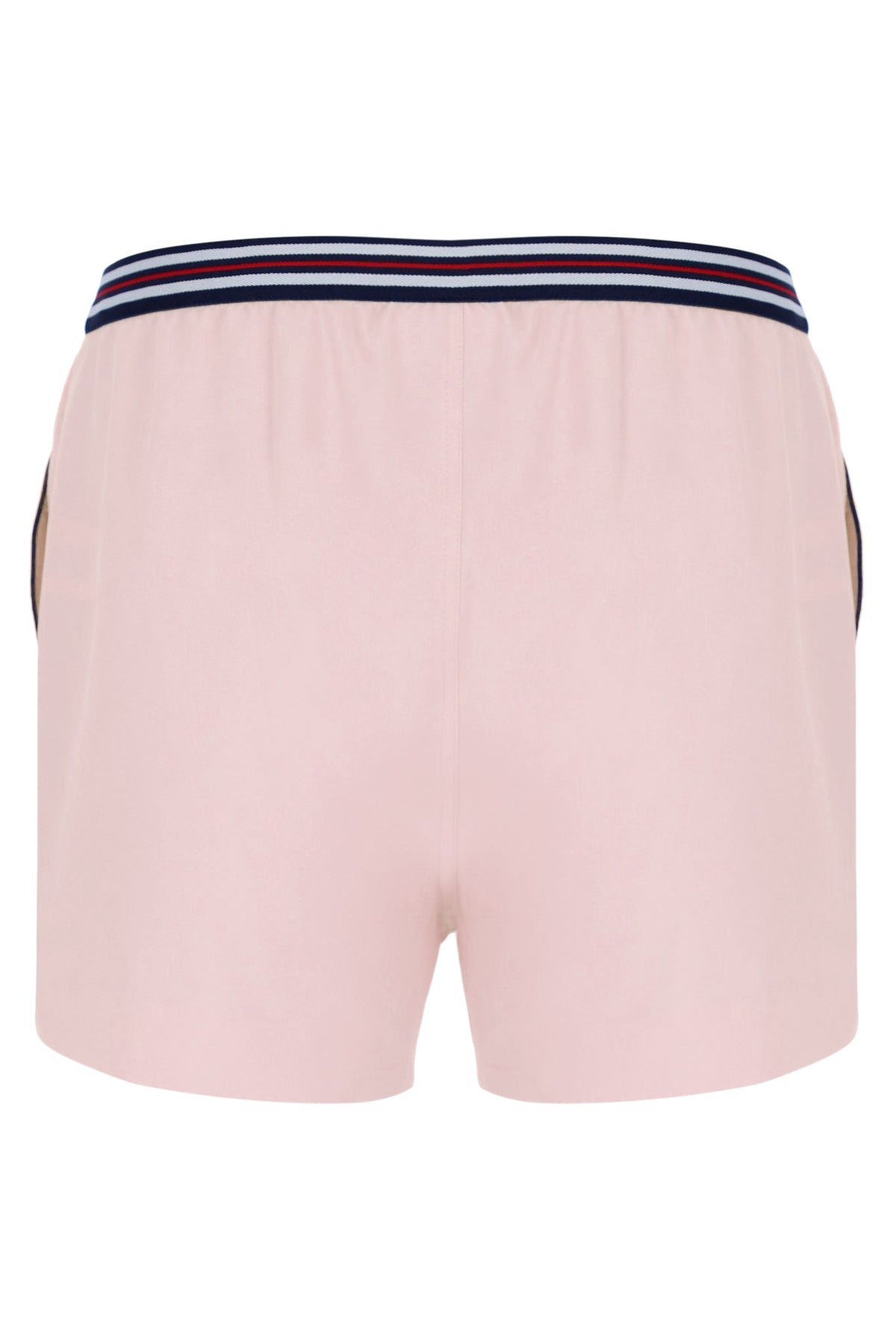 Pale Pink High Tide Terry Pocket Stripe Shorts - Light Baby Pink