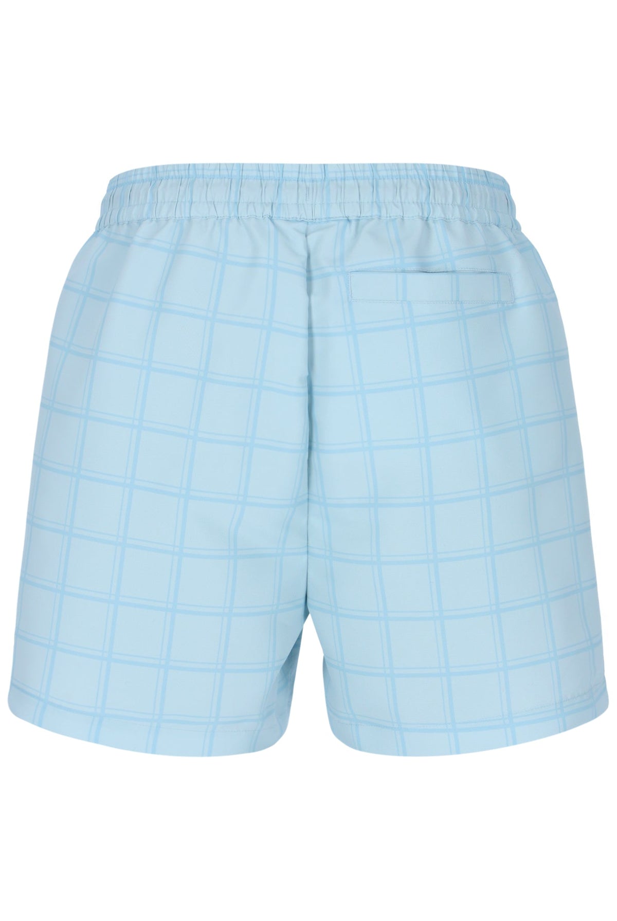 Skyway Mariano Tonal Check Swim Shorts - Baby Blue