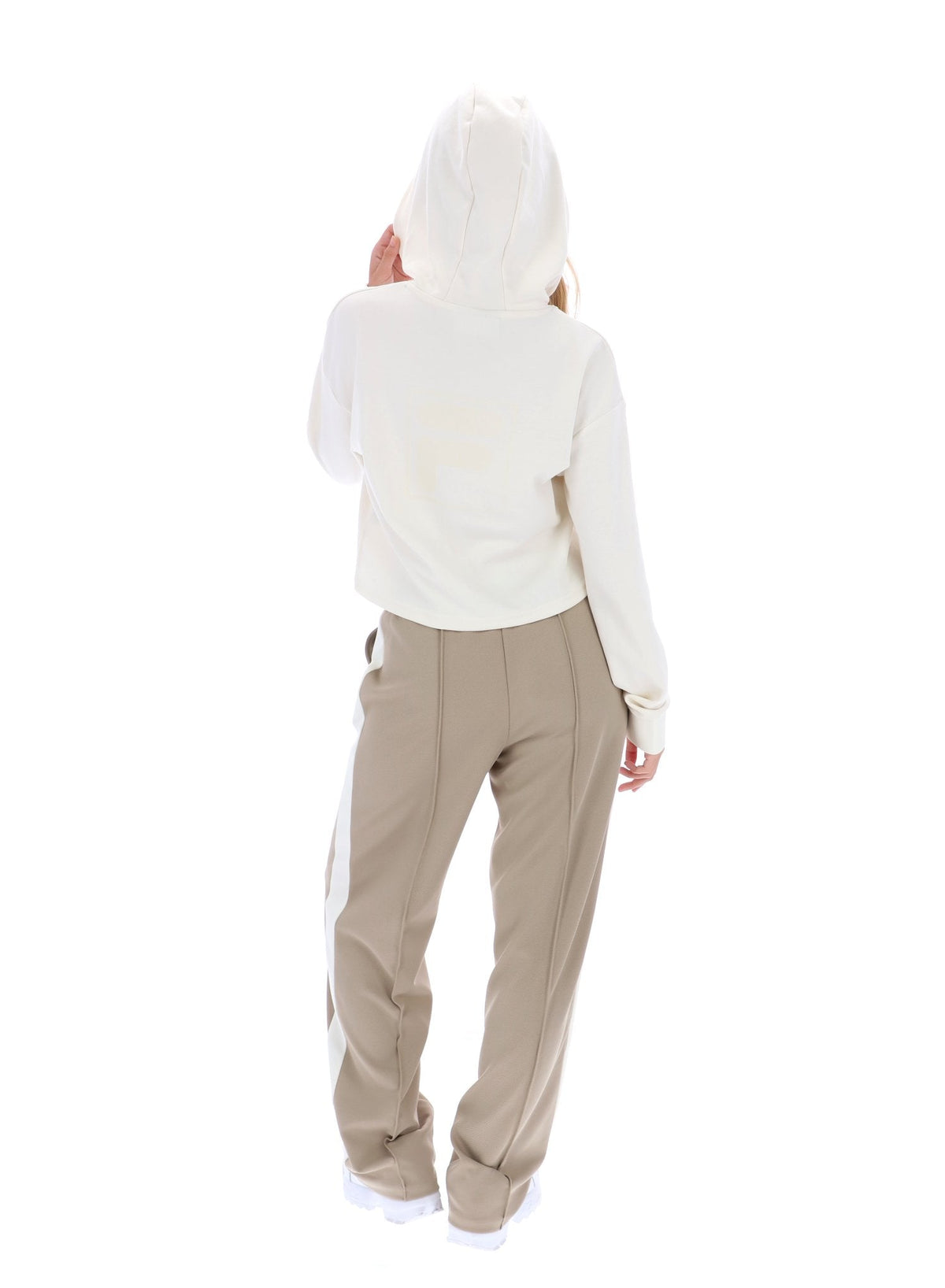 Gardenia Fiorella 1/4 Zip Up Hoodie - Gardenia