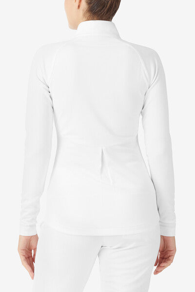 White Whiteline Pro Tennis Track Top - White