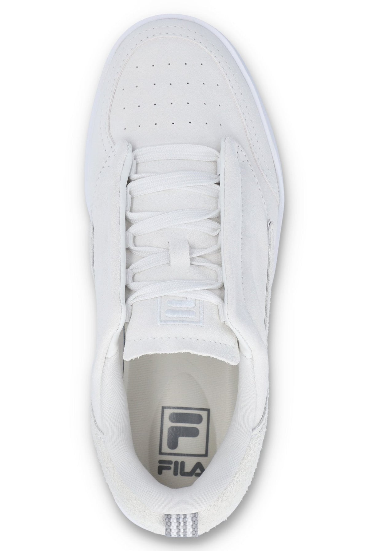 White Suede Festa 77 Heritage Tennis Trainer - White