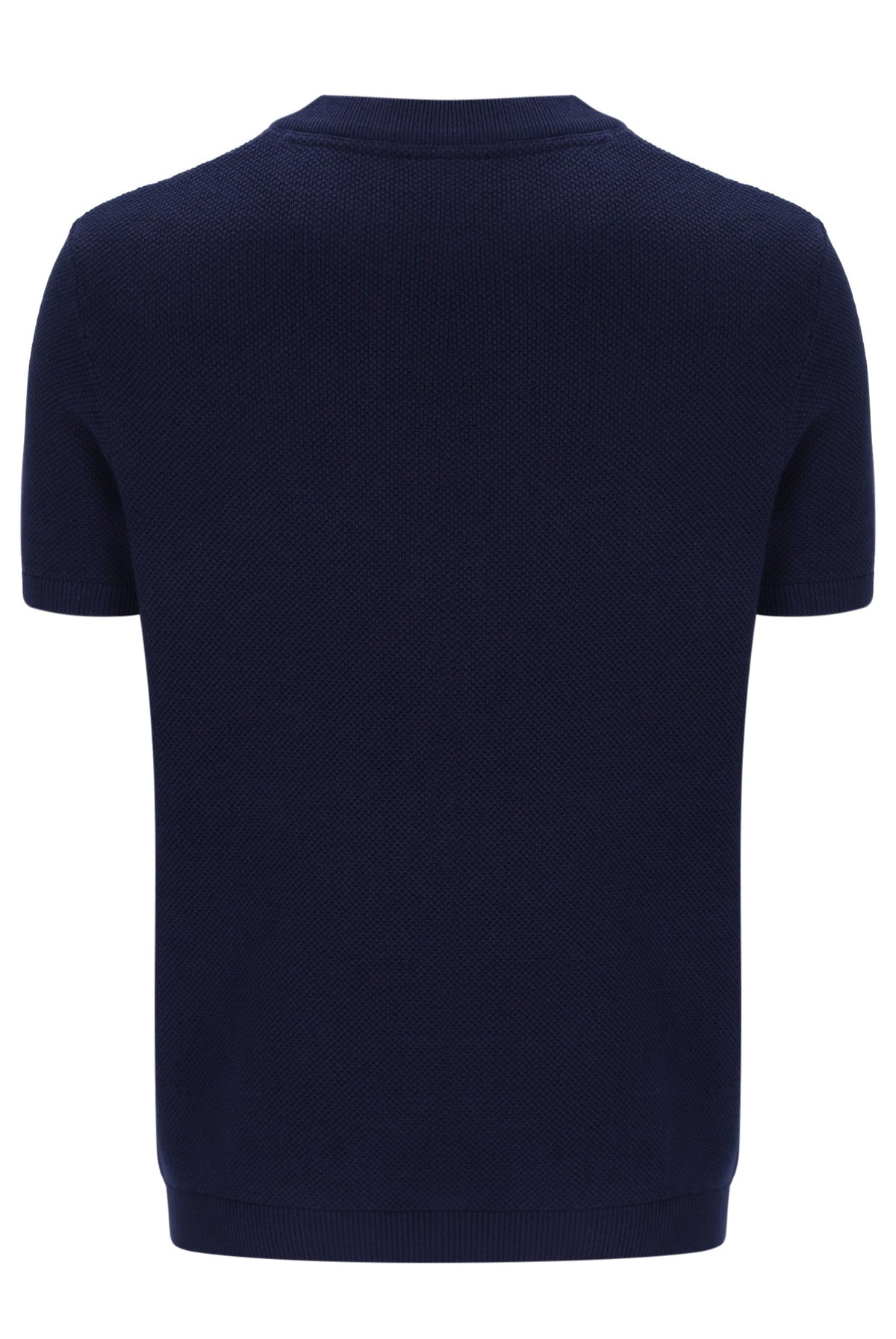 Fila Navy Gerardo Mesh Stripe Knitted Tee - Bold Navy