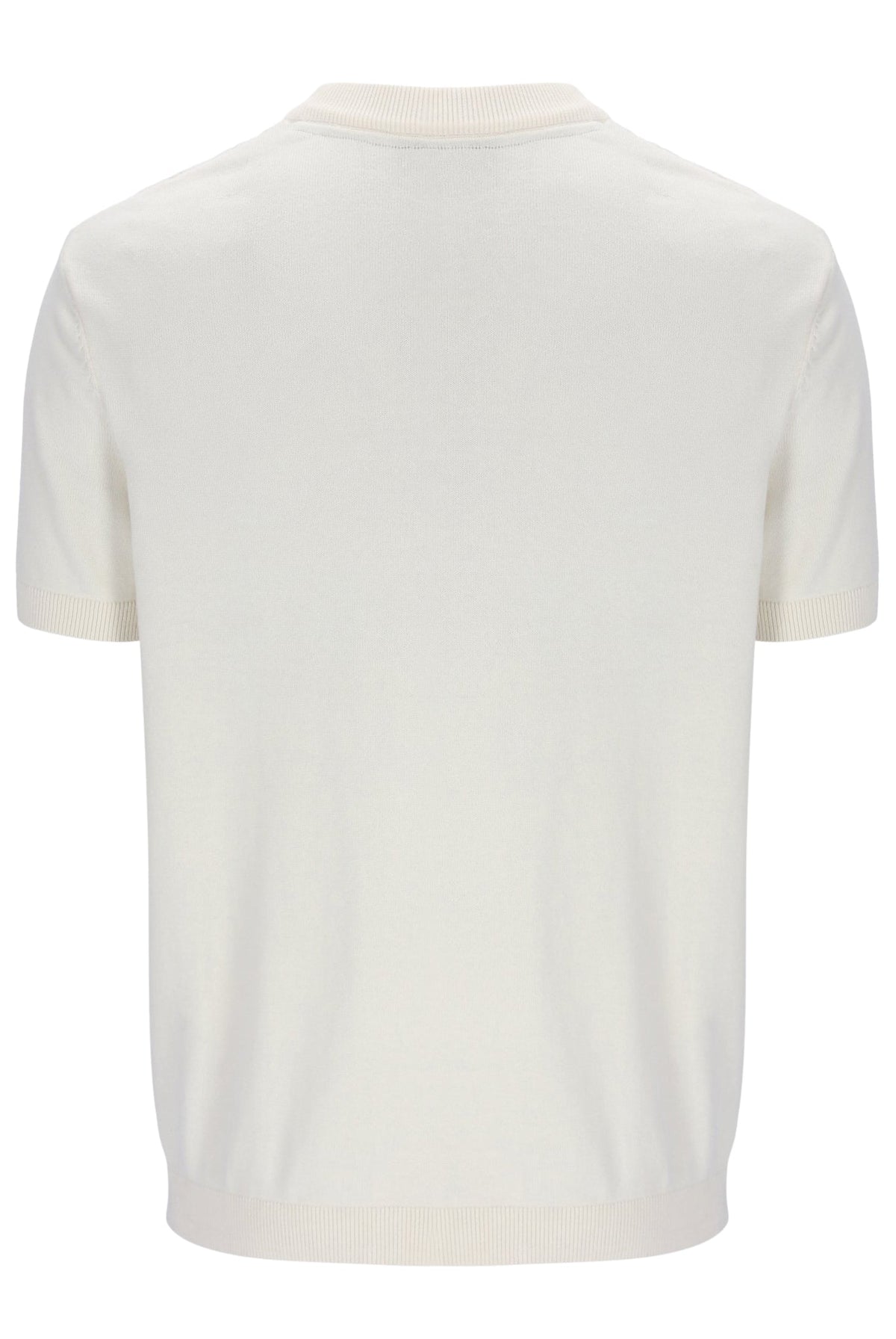 Coconut Milk Don Textured Knitted T-Shirt - White Smoke