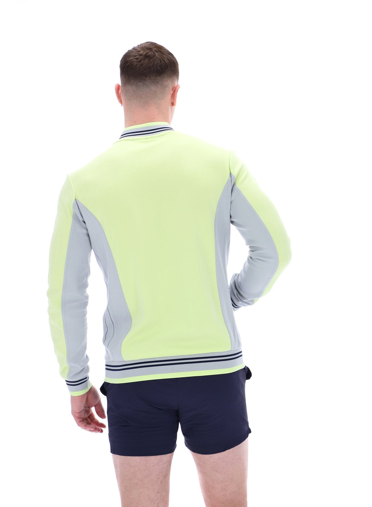 Shadow Lime Settanta Baseball Track Top - Shadow Lime