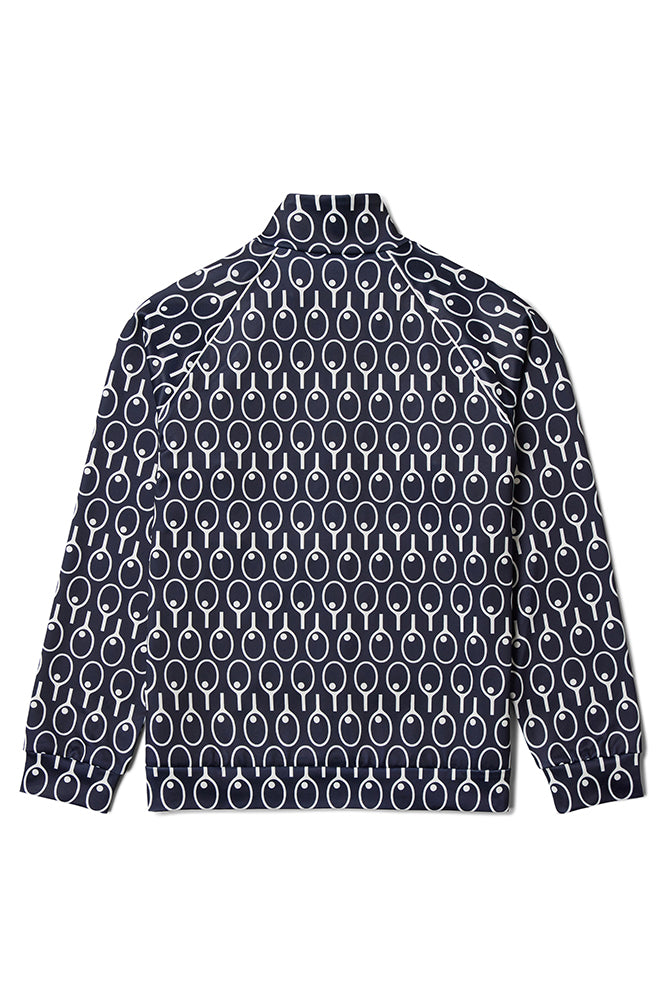 Midnight Blue Raglan Sleeve Track Top -