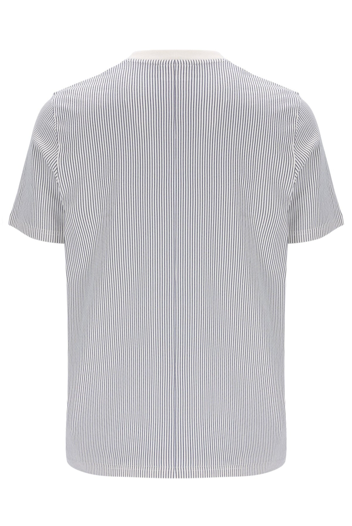 Gardenia Nilo Printed Pinstripe T-Shirt - Gardenia