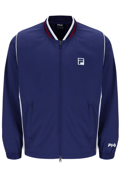 Navy Unisex Tennis Warm-Up Jacket - Navy