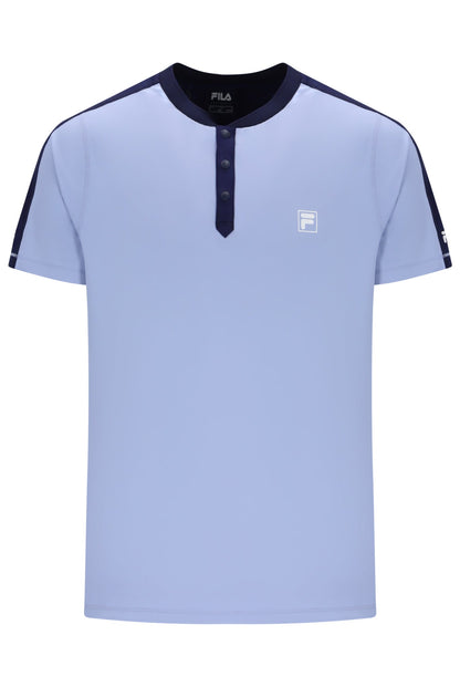 Blue Men’s Henry Neck Tennis T-Shirt - Nova Color