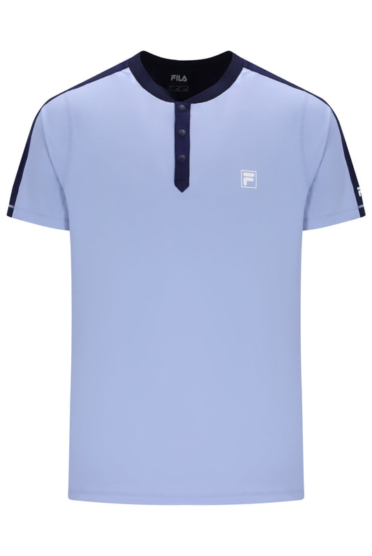 Blue Men’s Henry Neck Tennis T-Shirt - Nova Color