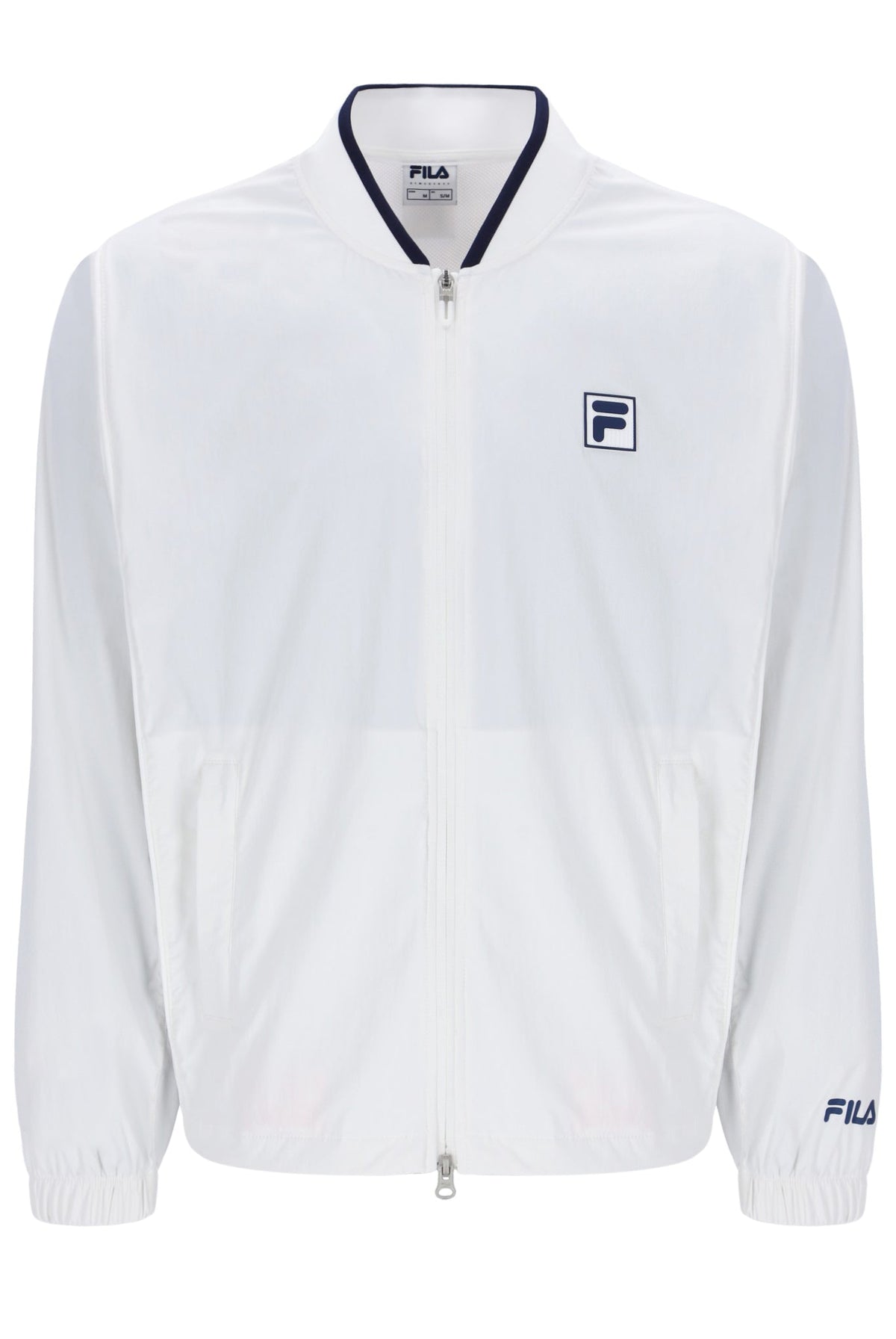 Off White Unisex Tennis Warm-Up Jacket - Off White