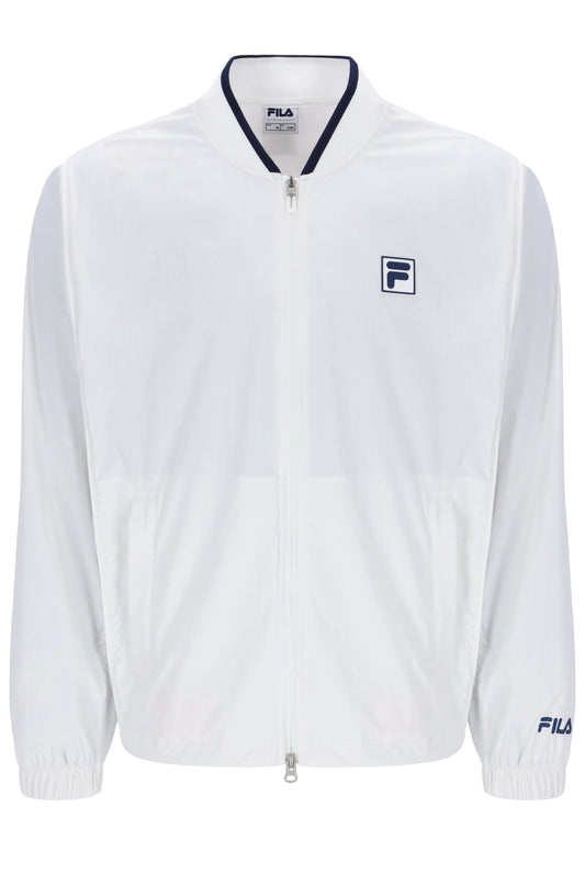 Off White Unisex Tennis Warm-Up Jacket - Off White