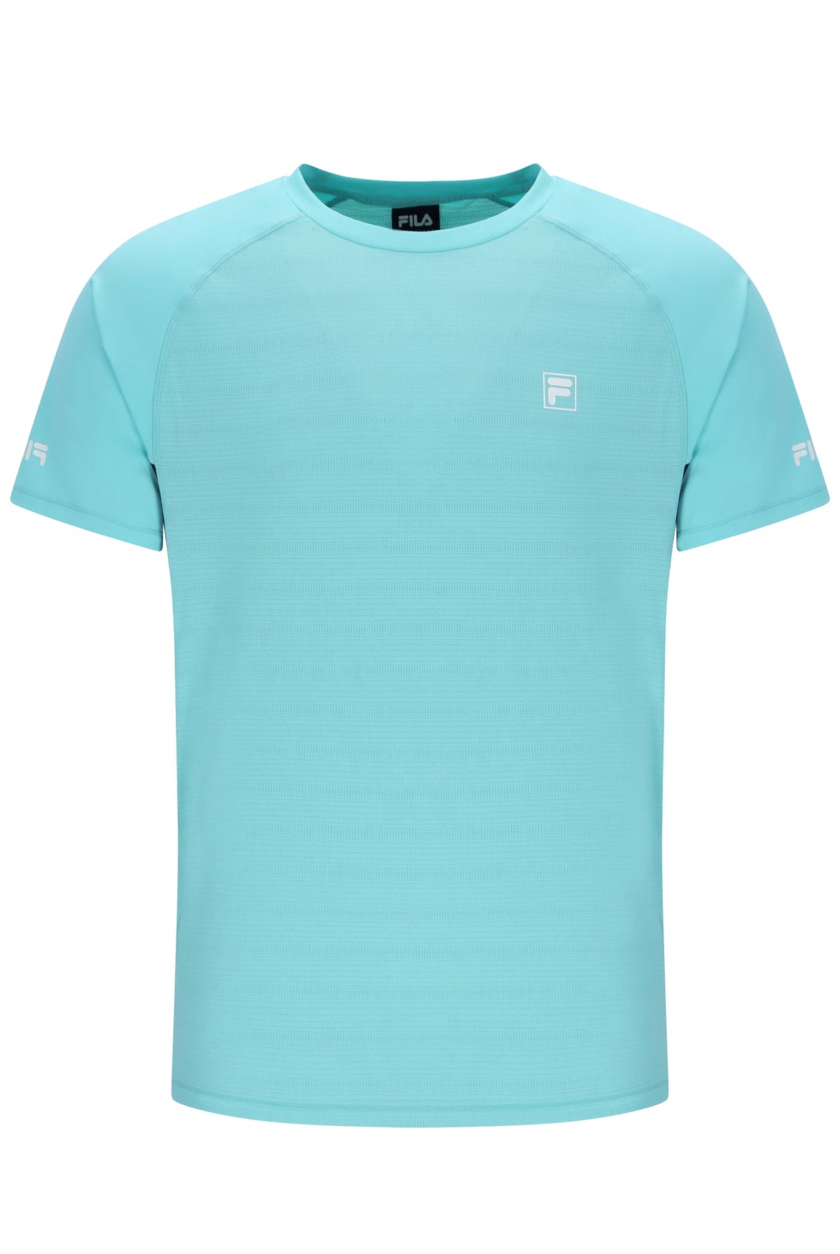 Aqua Unisex Round Neck Tennis T-Shirt - Turquoise Aqua Blue