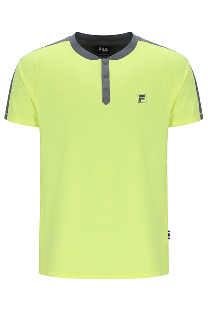 Lemon Men’s Henry Neck Tennis T-Shirt - Acid Lime