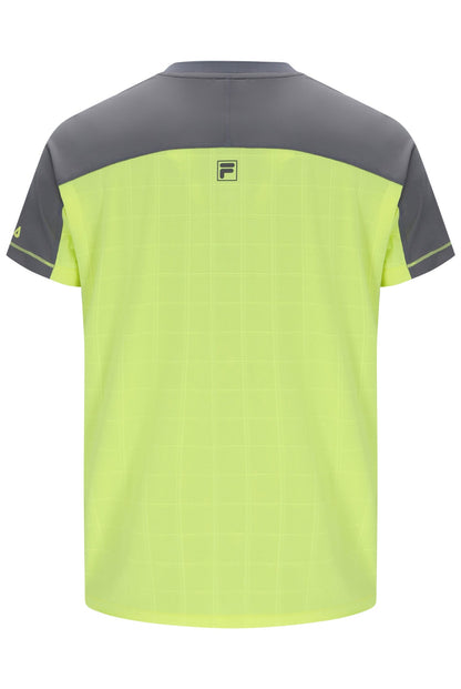 Lemon Men’s Henry Neck Tennis T-Shirt - Acid Lime