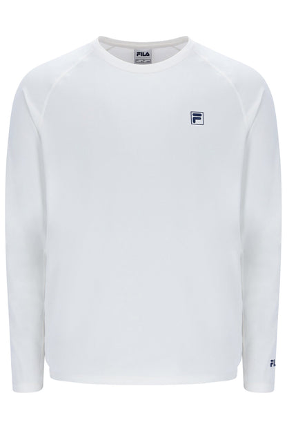 Off White Men's Long Sleeve Tennis T-Shirt - White