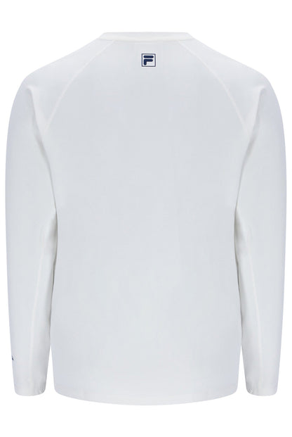 Off White Men's Long Sleeve Tennis T-Shirt - White
