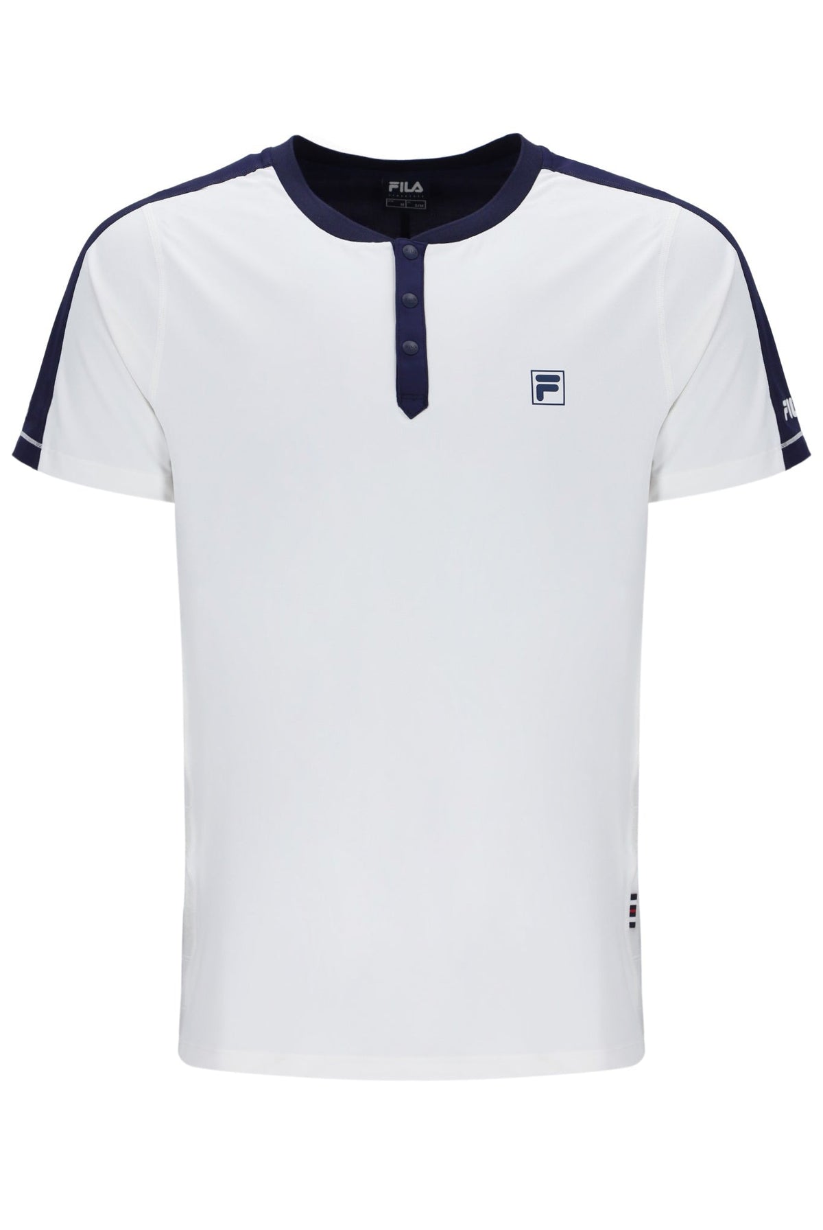 Off White Men’s Henry Neck Tennis T-Shirt - White