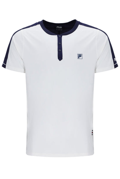 Off White Men’s Henry Neck Tennis T-Shirt - White