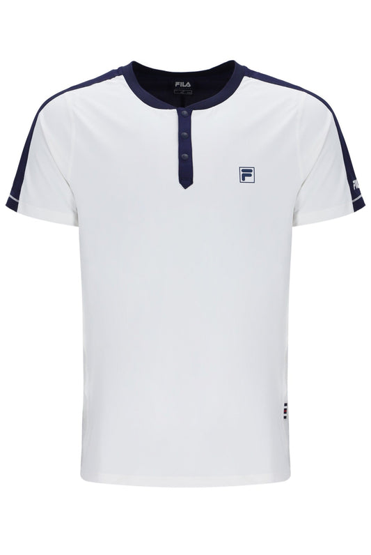 Off White Men’s Henry Neck Tennis T-Shirt - White