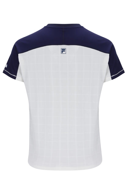Off White Men’s Henry Neck Tennis T-Shirt - White