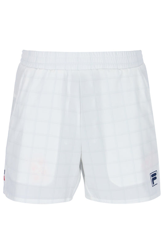 Pattern White Men’s 5" Tennis Shorts - Pattern White