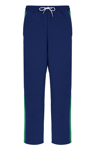 Navy Ventisei Straight Leg Trousers - Navy
