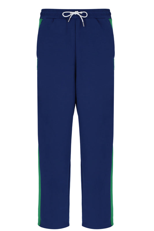 Navy Ventisei Straight Leg Trousers - Navy