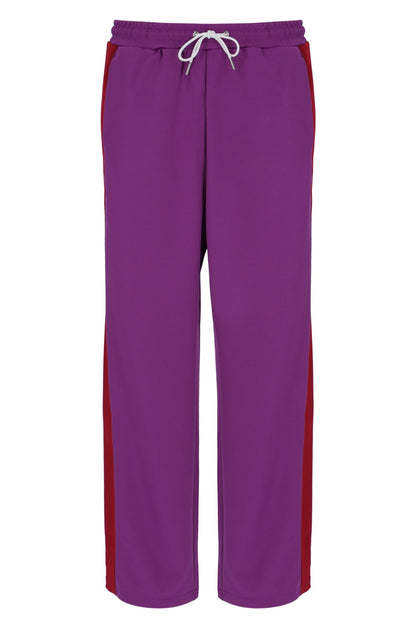 Purple Ventisei Straight Leg Trousers - Purple
