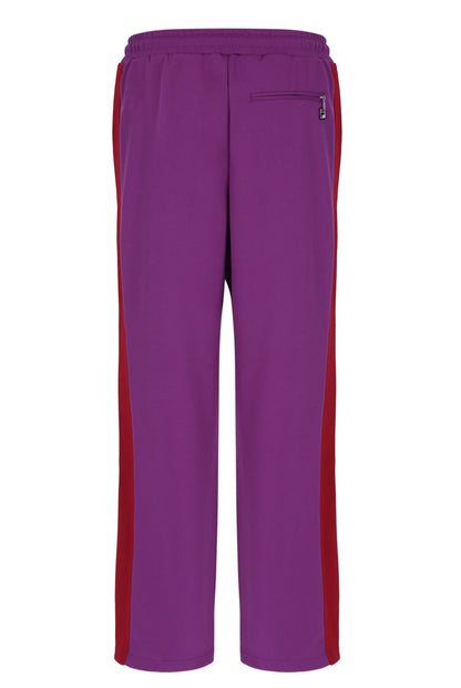 Purple Ventisei Straight Leg Trousers - Purple