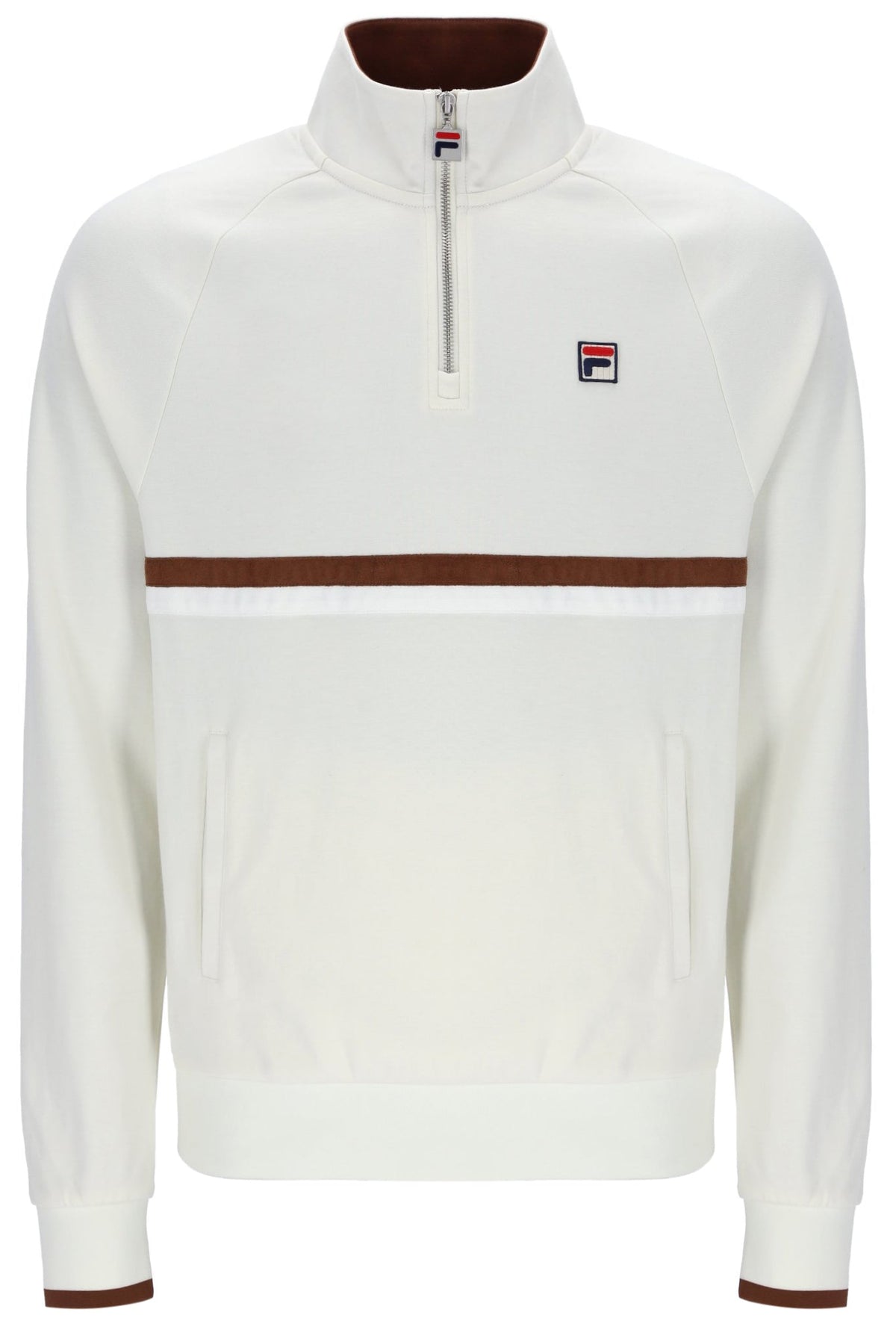 Gardenia Rolando 1/4 Zip Neck Sweatshirt - Gardenia