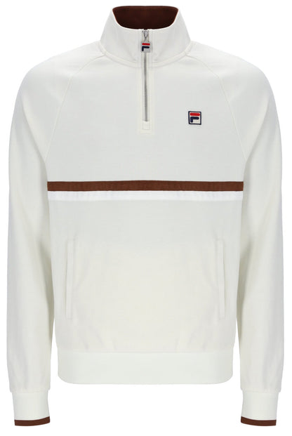 Gardenia Rolando 1/4 Zip Neck Sweatshirt - Gardenia