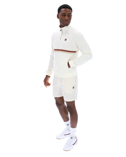 Gardenia Rolando 1/4 Zip Neck Sweatshirt - Gardenia