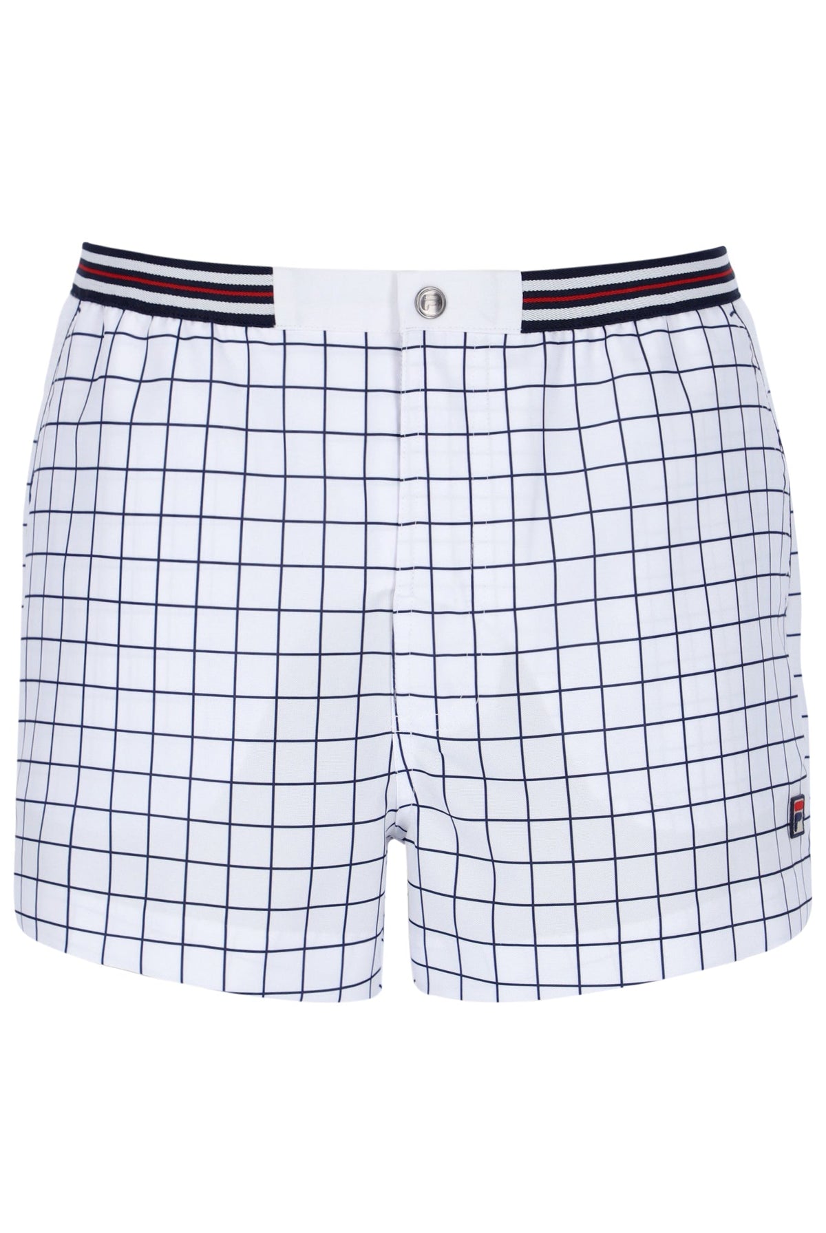 White High Tide Terry Pocket Stripe Shorts - White
