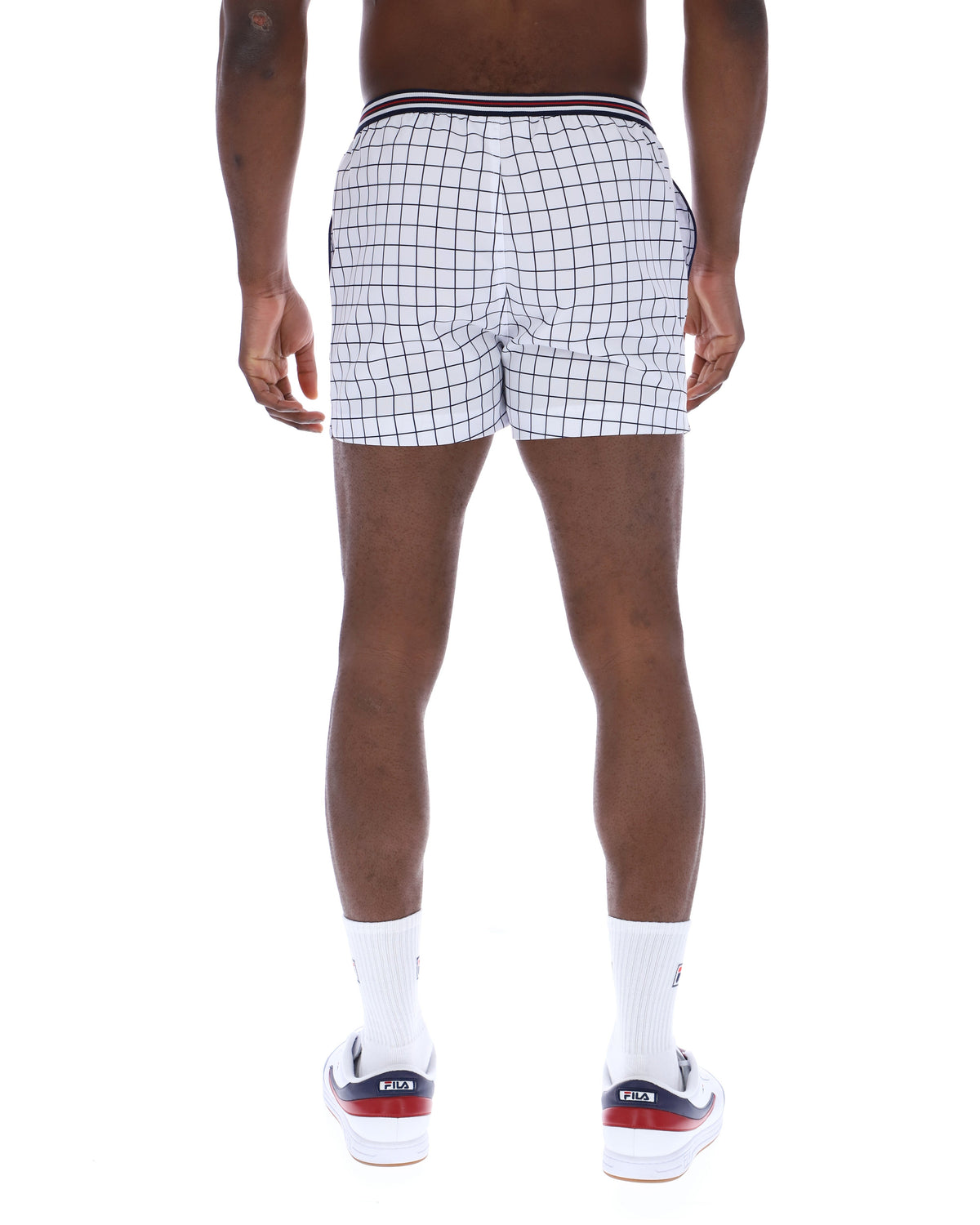 White High Tide Terry Pocket Stripe Shorts - White