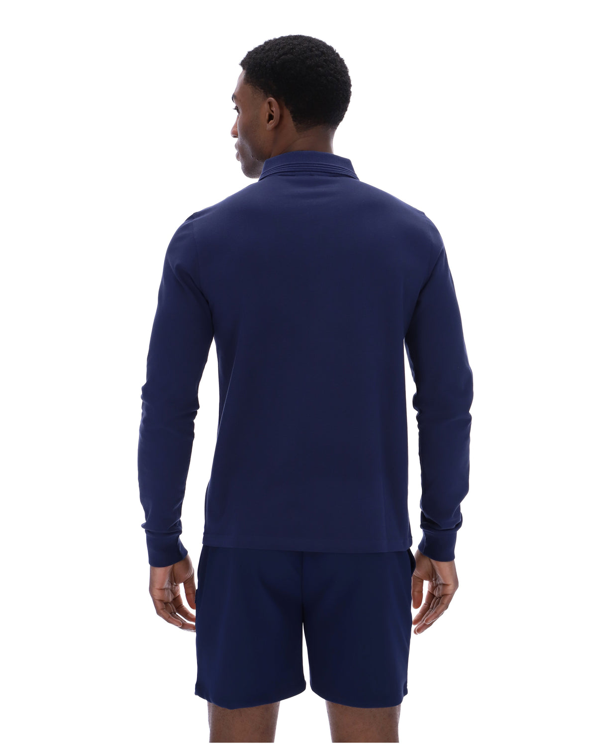 Fila Navy Emiliano Long-Sleeve Polo - Fila Navy