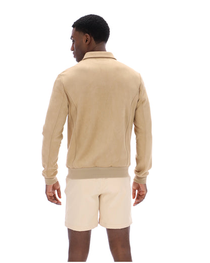 Classic Beige Francesco Suede Jacket - Classic Beige