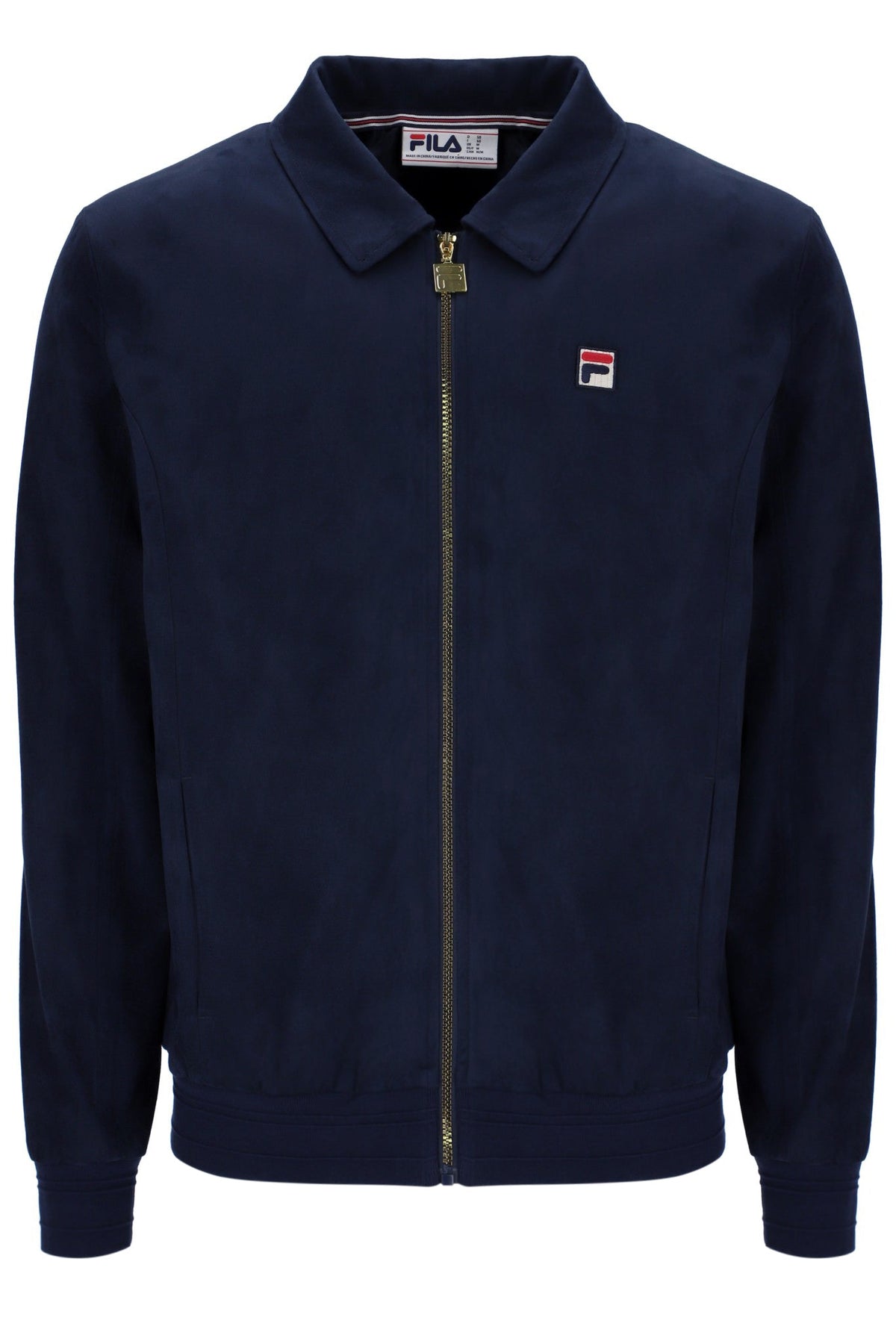 Fila Navy Francesco Suede Jacket - Navy