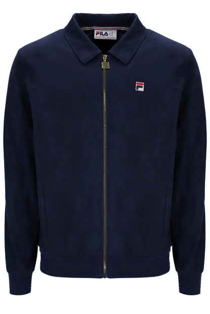 Fila Navy Francesco Suede Jacket - Navy