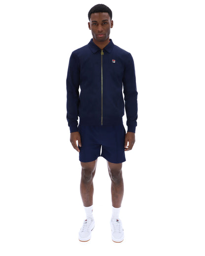 Fila Navy Francesco Suede Jacket - Navy
