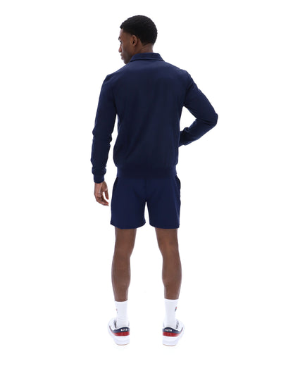 Fila Navy Francesco Suede Jacket - Navy