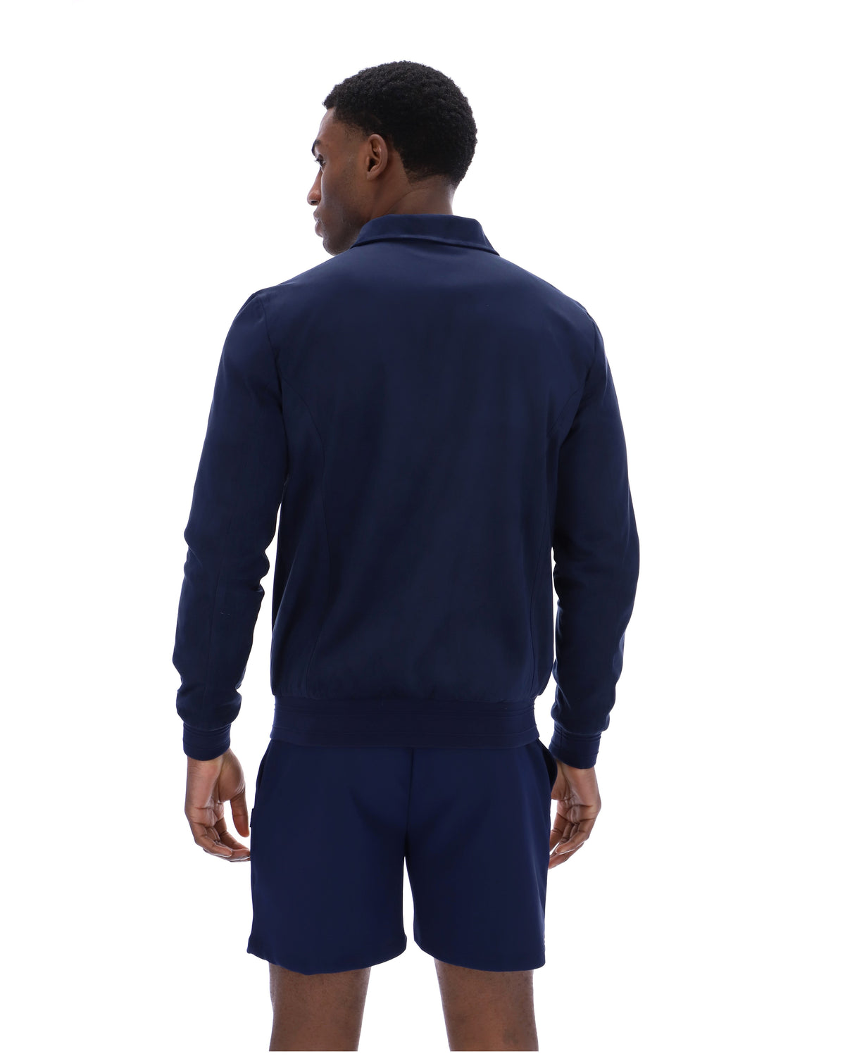Fila Navy Francesco Suede Jacket - Navy