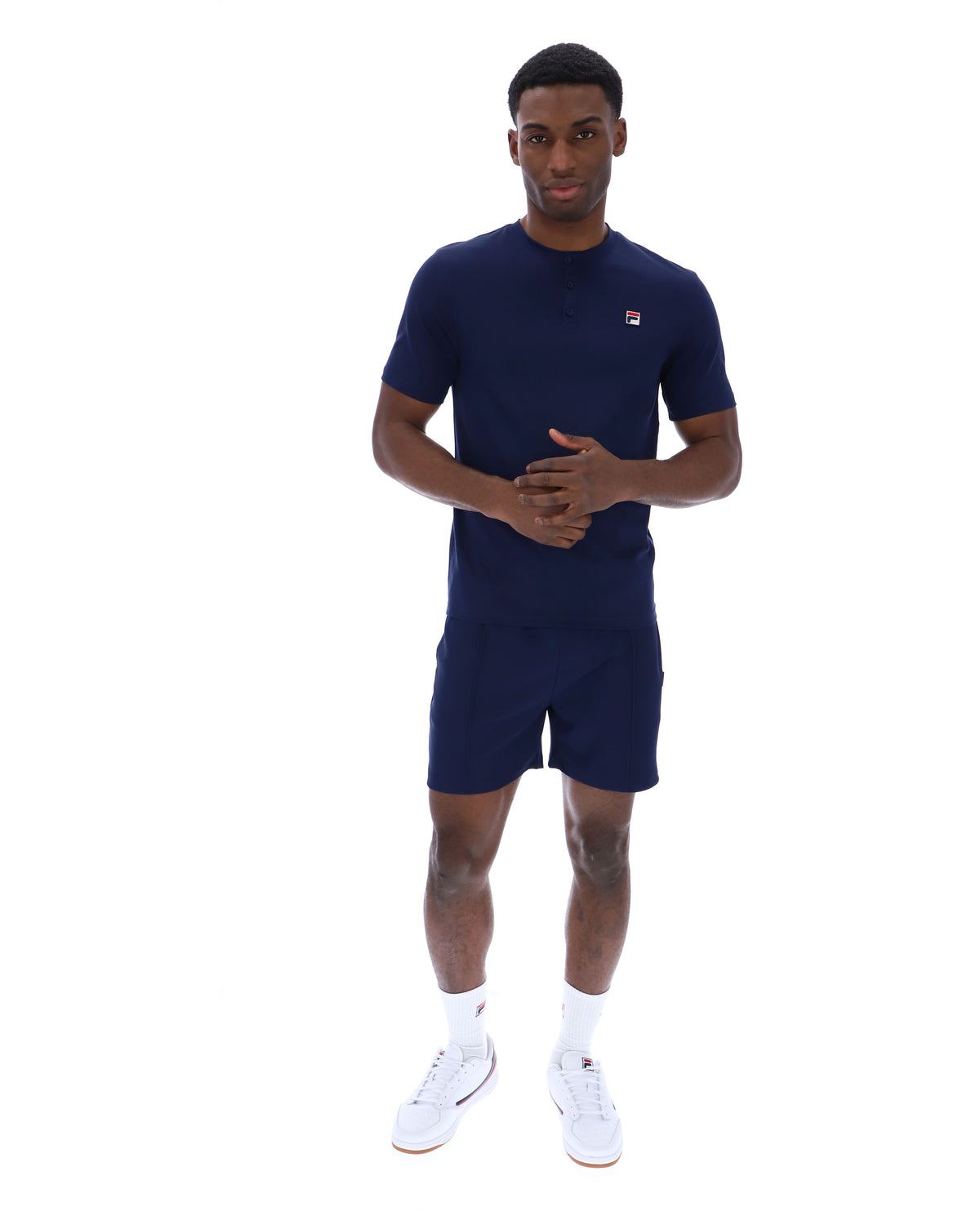 Fila Navy Valentino Essential Collared Tee - Fila Navy
