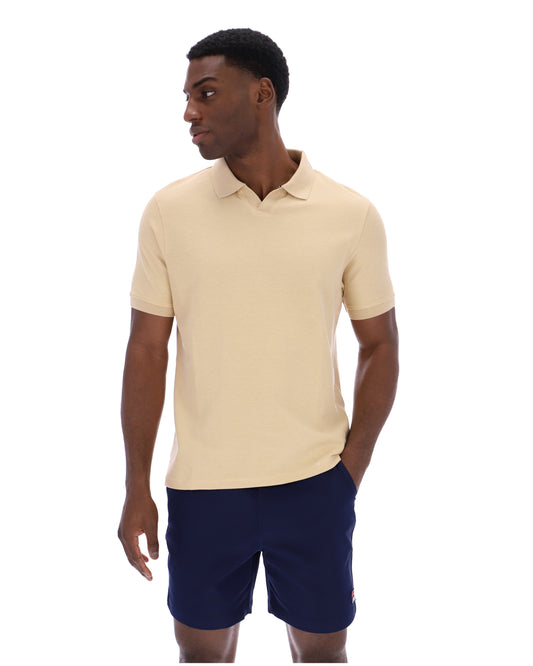 Classic Beige Tristiano Textured Polo - Classic Beige