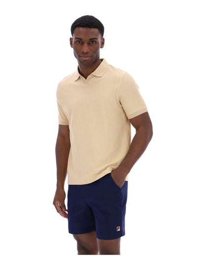 Classic Beige Tristiano Textured Polo - Classic Beige